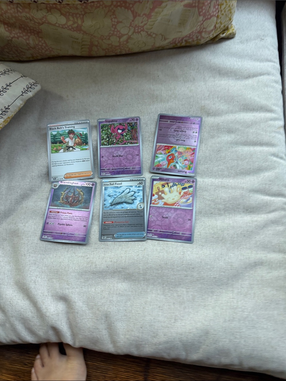Pokemon Trading Cards — Purple and Silver Accents